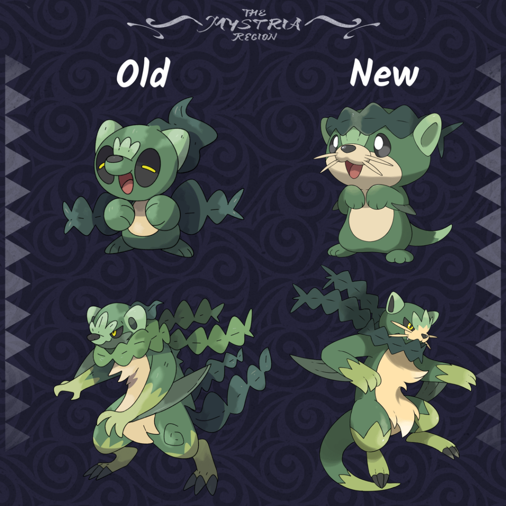 Had my first ever fakemon line reworked, improved or nah?