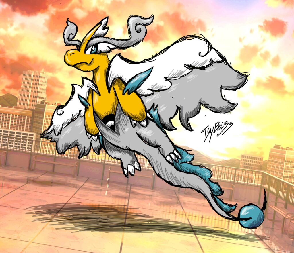 i redesigned mega Dragonite!