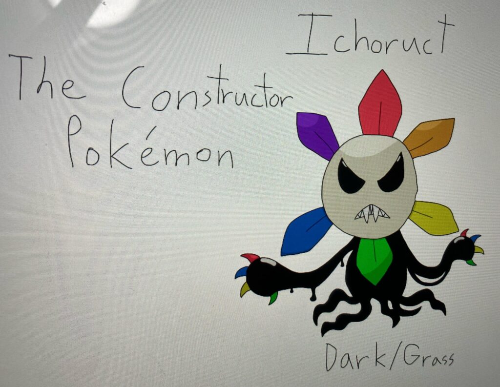 Day 7 of making fakemon based on my other Reddit communities, this is Ichoruct, the Constructor Pokémon!