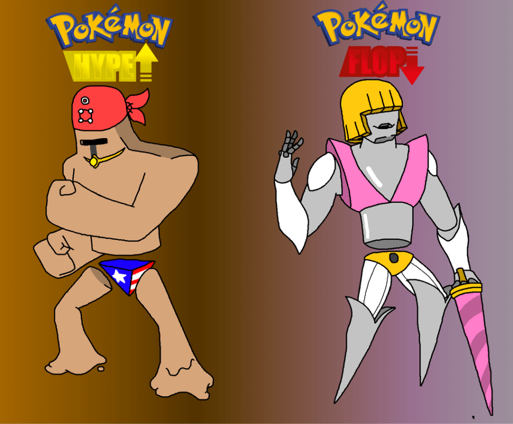 Day 28 of the meme fakemon dex: The Version exclusives single-staged rivals