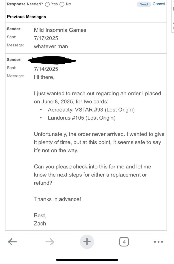 Cool, thanks for the customer service I guess…