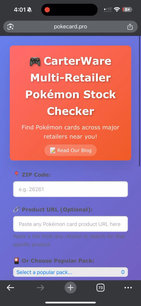 Card Finder!