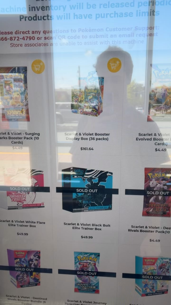 Potential Bypass for Vending Machines Not Allowing Checkout + S&V Base Set Booster Boxes back in Machines