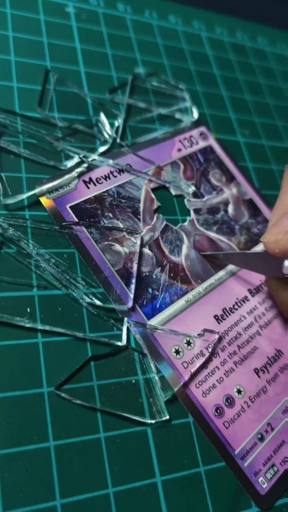 Mewtwo Shattered Glass Shadowbox