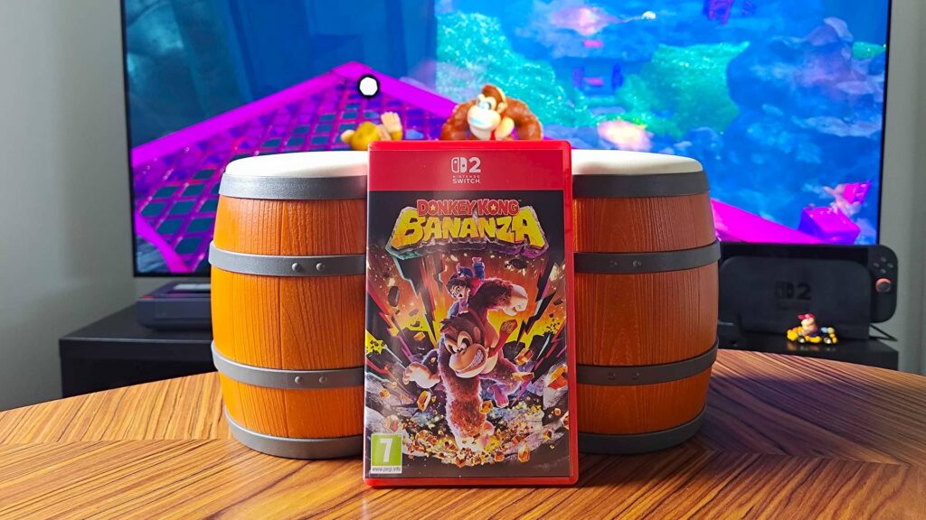 Yes, I really have been playing Donkey Kong Bananza with a set of Donkey Konga Bongos