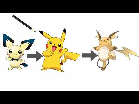 I drew the Pichu family