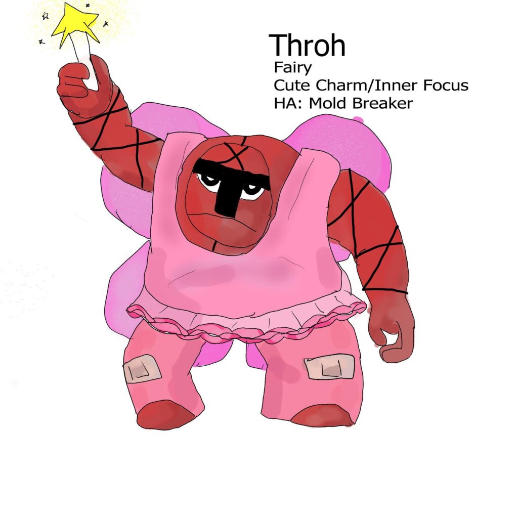 Here is my regional Throh form, he dressed up for his daughter's birthday party