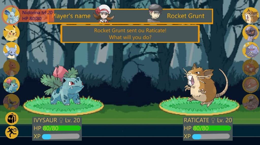 Working on a fan game. Thoughts on this custom UI for battles.