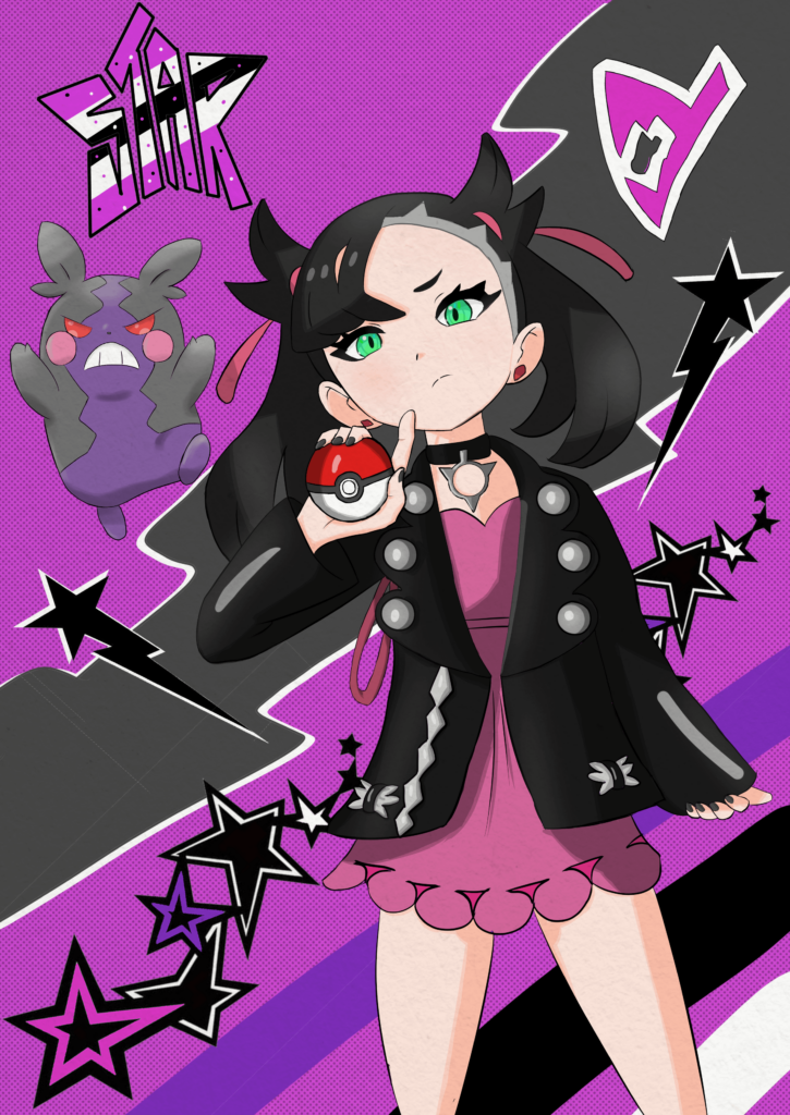 Marnie and Morpeko Fanart OC