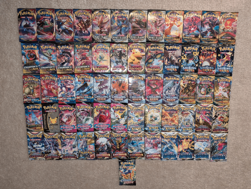 I finally have the Entirety of the different Sword and Shield Booster Packs in my Collection. What was your must lucky pull from the era?