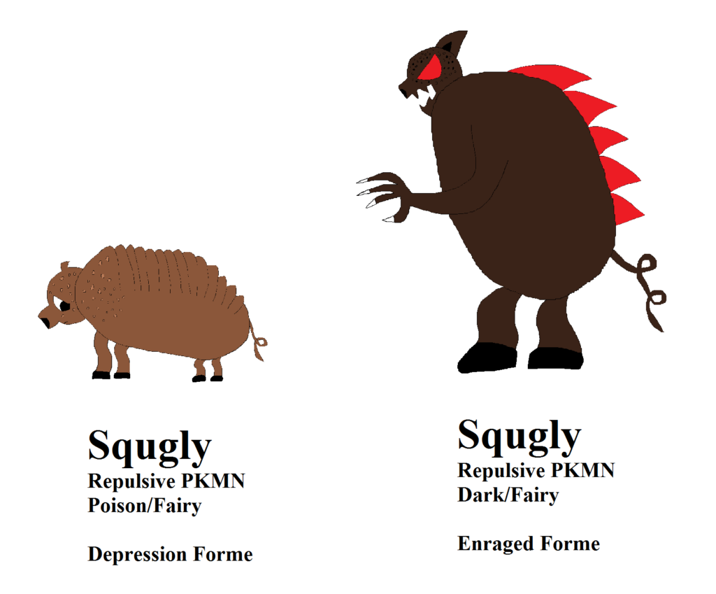 My idea for a Mythical Pokemon based off of the Squonk