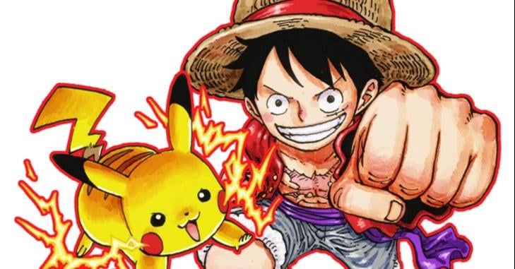 First ever collaboration between Jump and Pokemon, Eiichiro Oda draws Pikachu and Luffy! Serialized works and a collaborative illustration on the cover