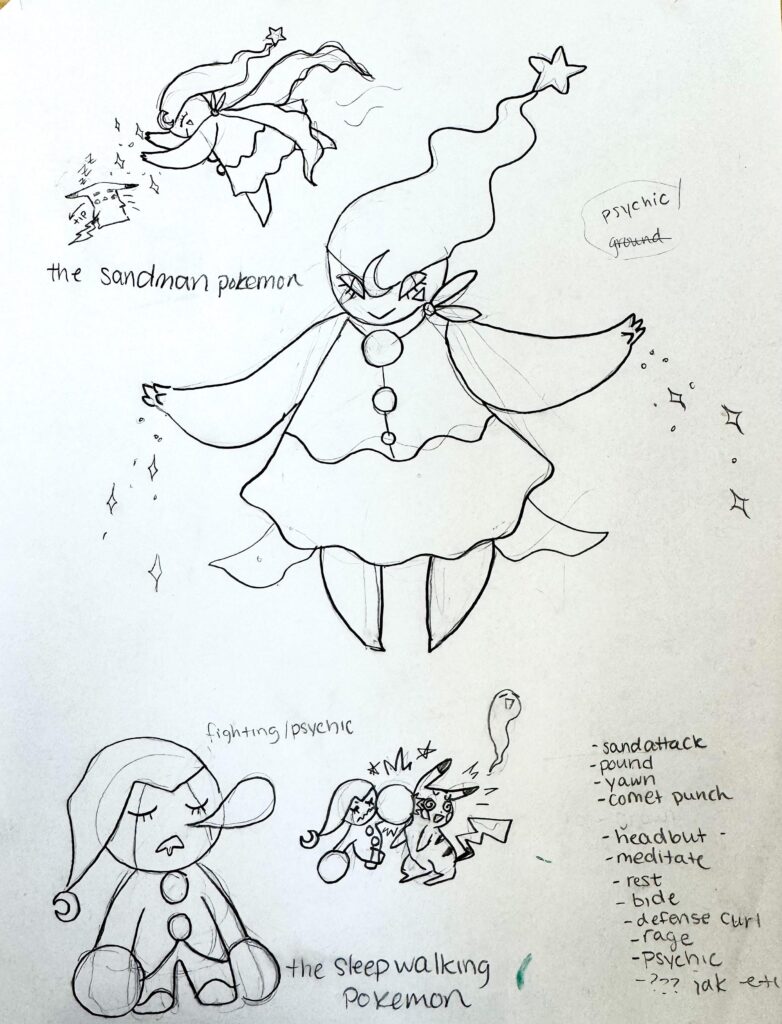 Sleepwalking Pokemon and Sandman Pokemon