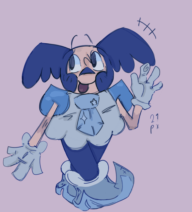 Late night G.mime doodle I made at almost during 1 PM (what is sleep)