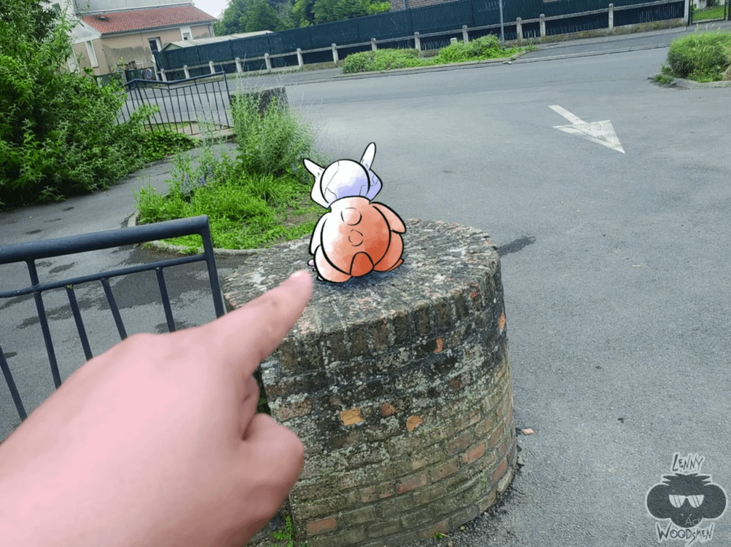 day 26 to take a photo of my city and draw a pokemon on it (oc)