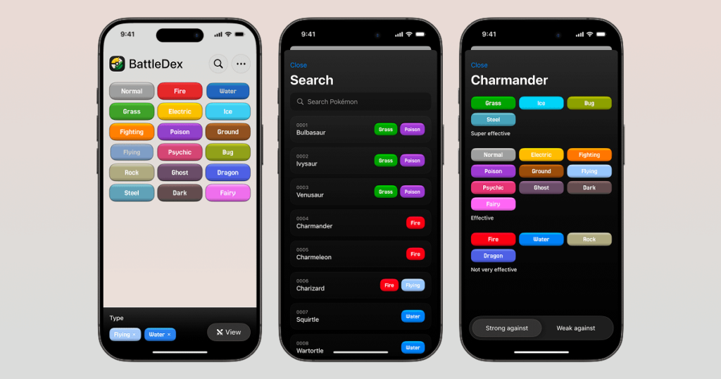 BattleDex Assistant: Pokémon Type Matchup App