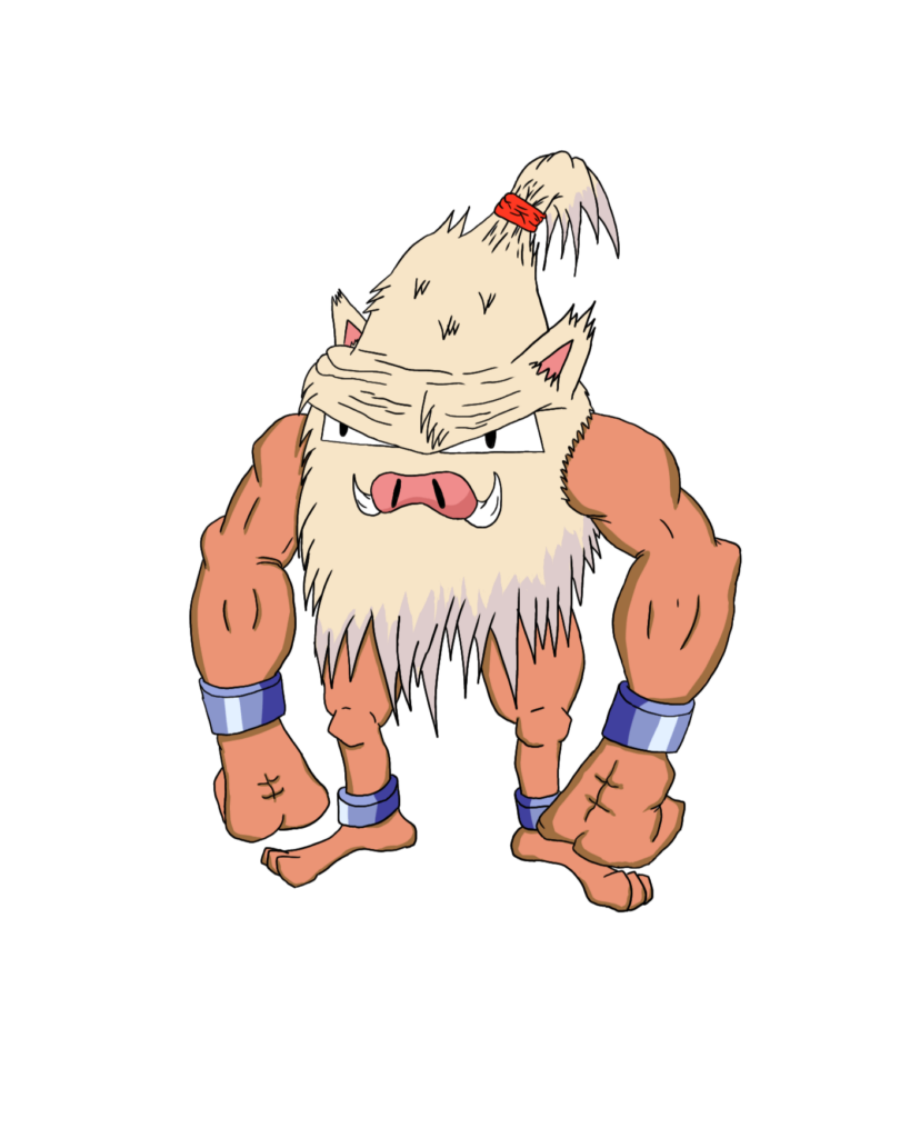 Mankey - Primeape - Aperilla. If there was a second evolution in the first gen.