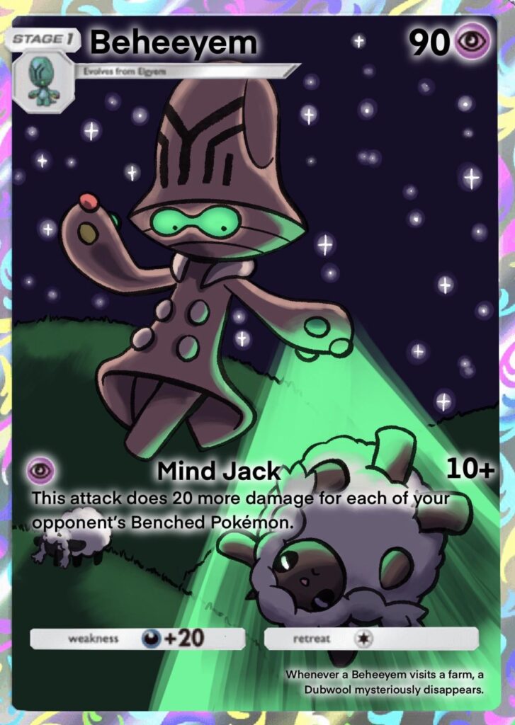 Rolled a random pocket card and made a full art #1! (OC)