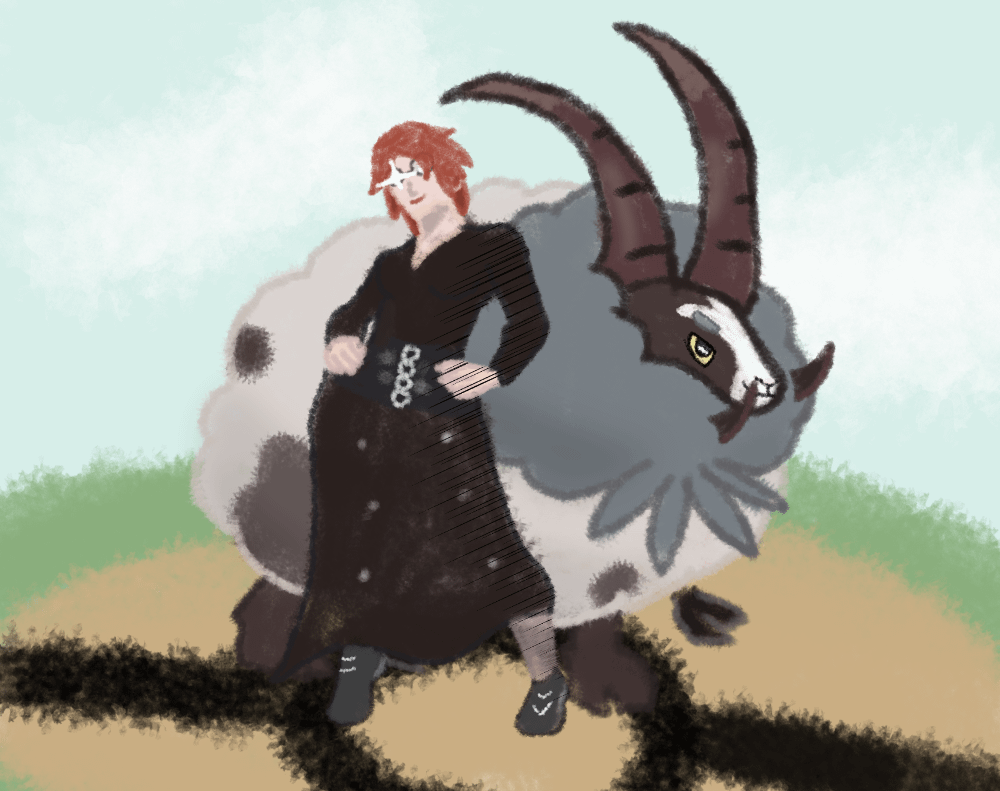 Drew my friend and her favorite pokemon