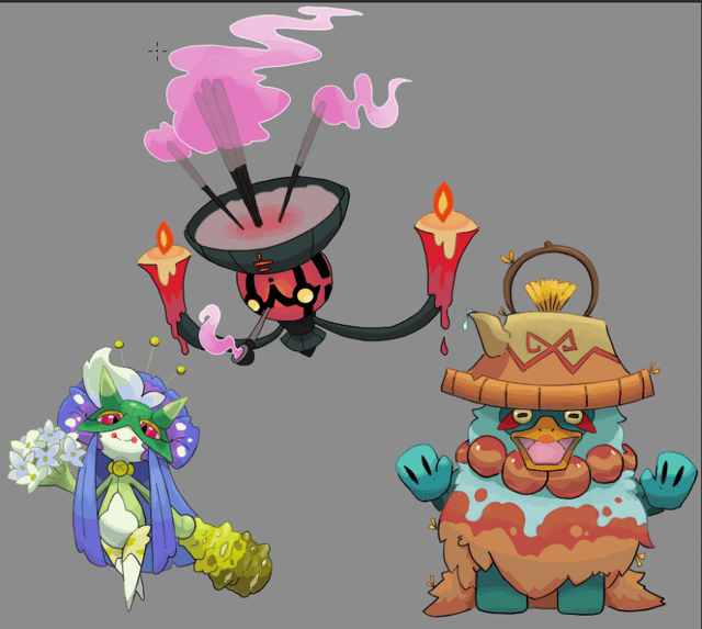 And here are the final evolutions of the Starters i posted