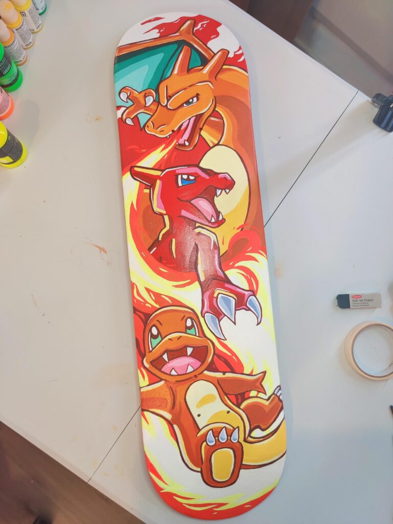 [OC] My first painted skateboard 🛹