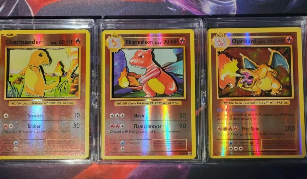 Recent Shadowbox Commissions: Charmander Line! (OC)