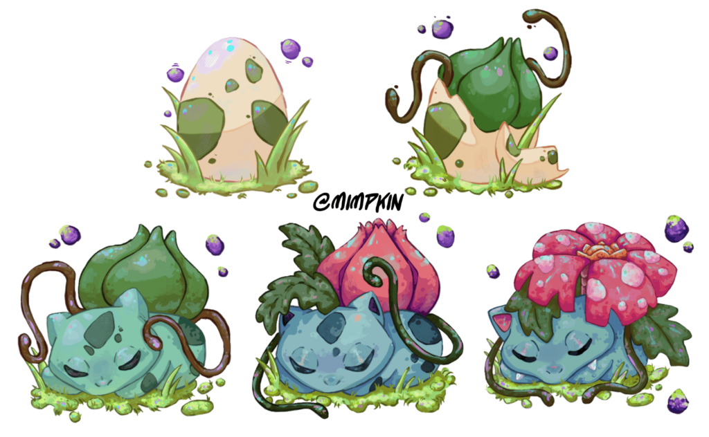 Bulbasaur themed Subbadges that I did!