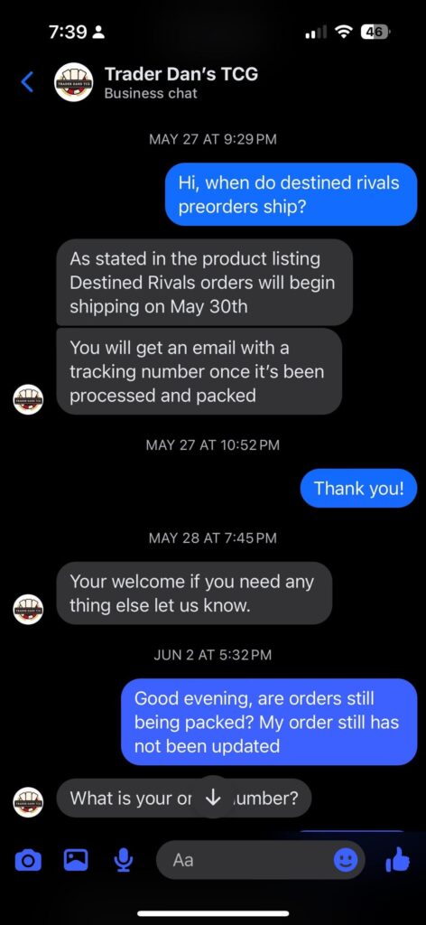 PSA: Avoid Trader Dan’s TCG