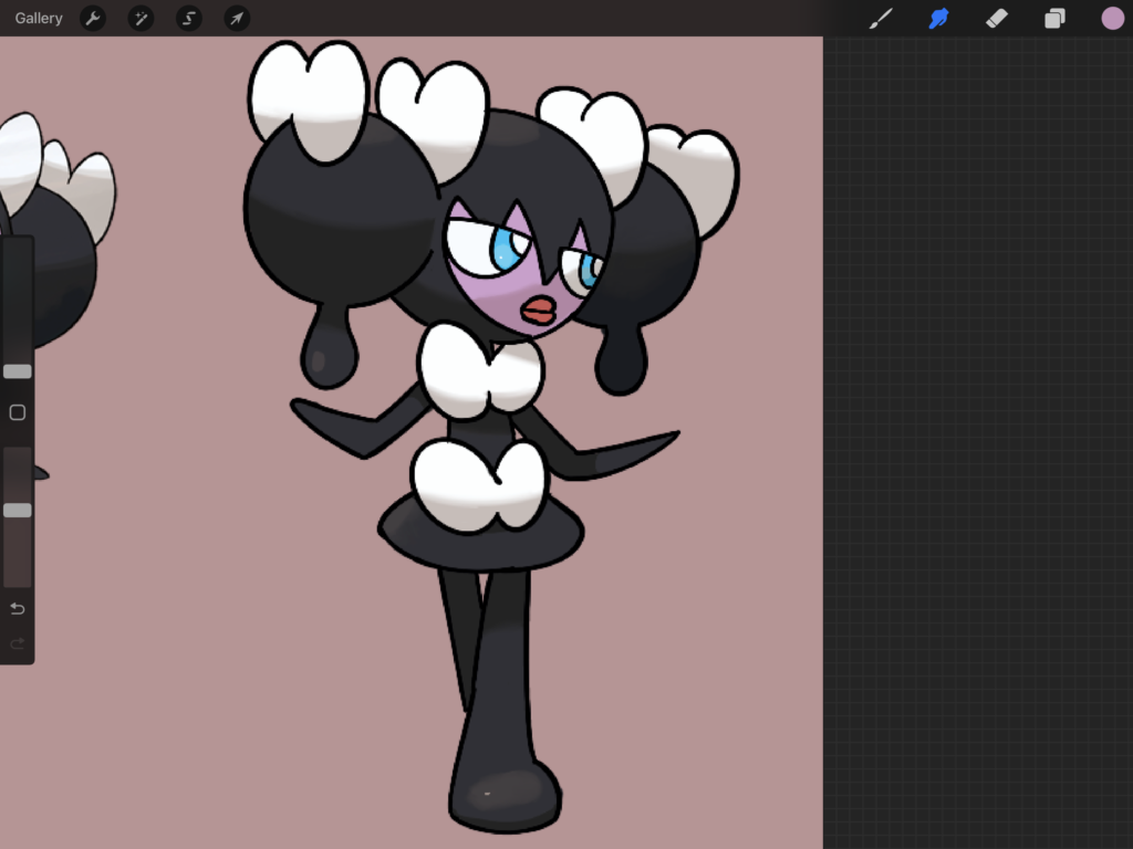 Drawing a Pokemon every day to get better at digital art. Day 87: Gothorita [OC]