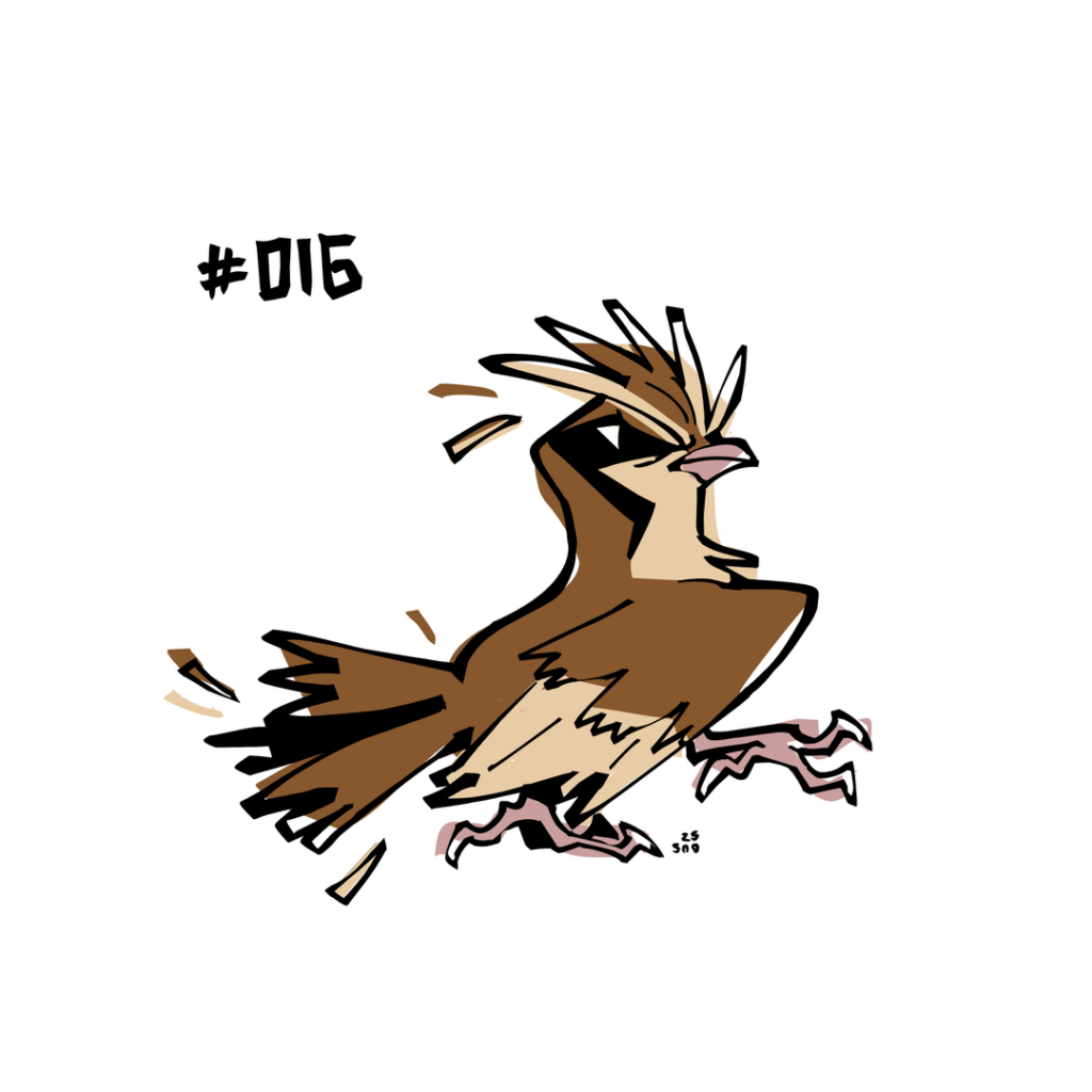 #016: Pidgey. [OC]