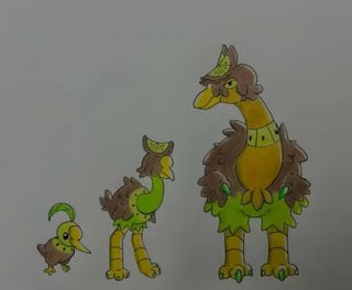 The starters of my Fakemon REgion: Aotearoa! Based on New Zealand (Done by my friend Venom)