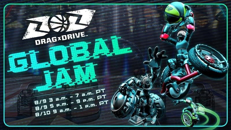 Drag x Drive: Global Jam demo event announced for Aug 9 and Aug 10th for Nintendo Switch Online members