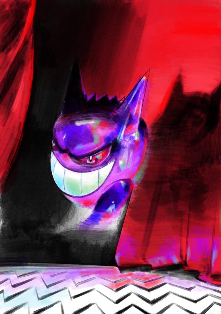 Gengar fanart, made by me :) hope u guys like it!
