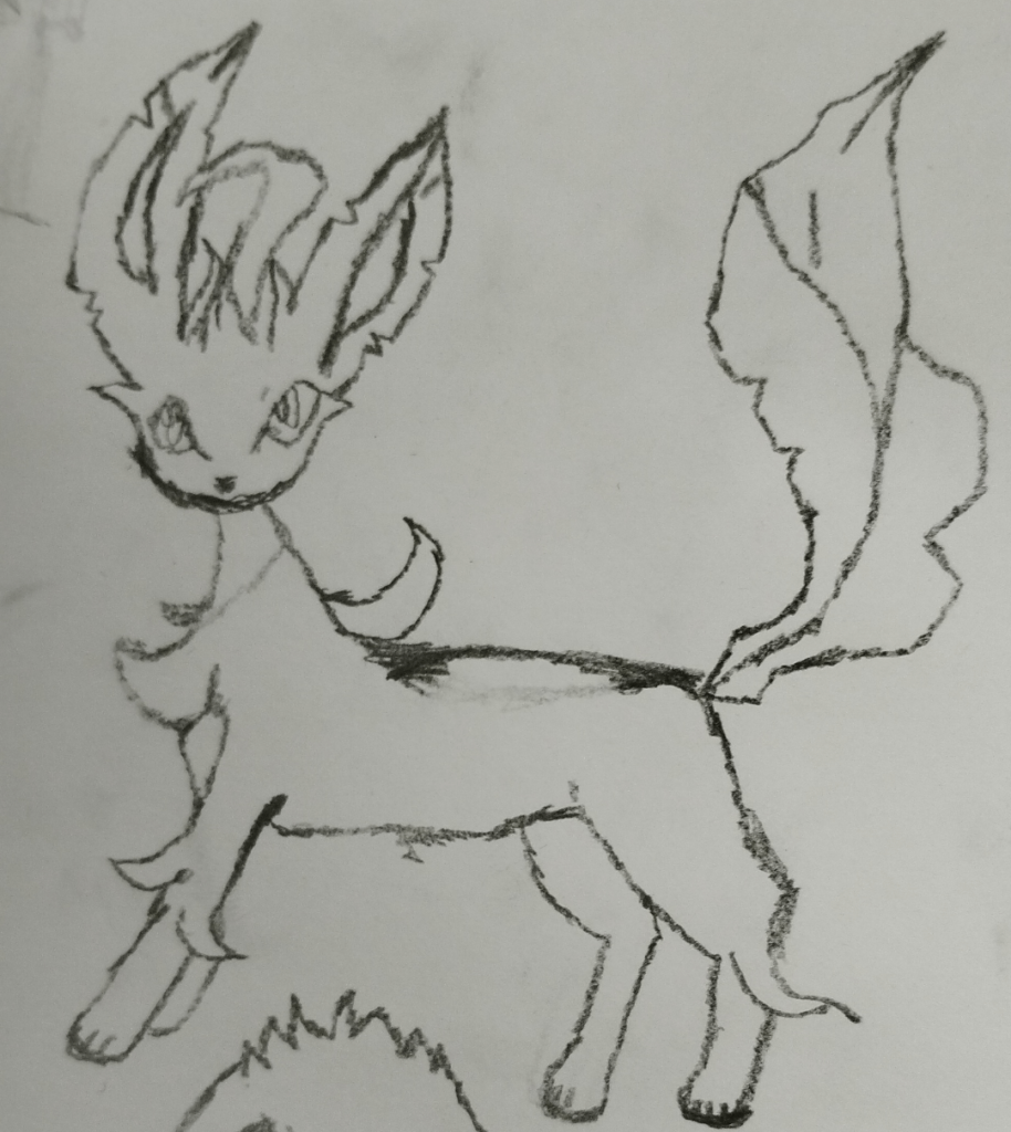 Drew Leafeon and Sylveon