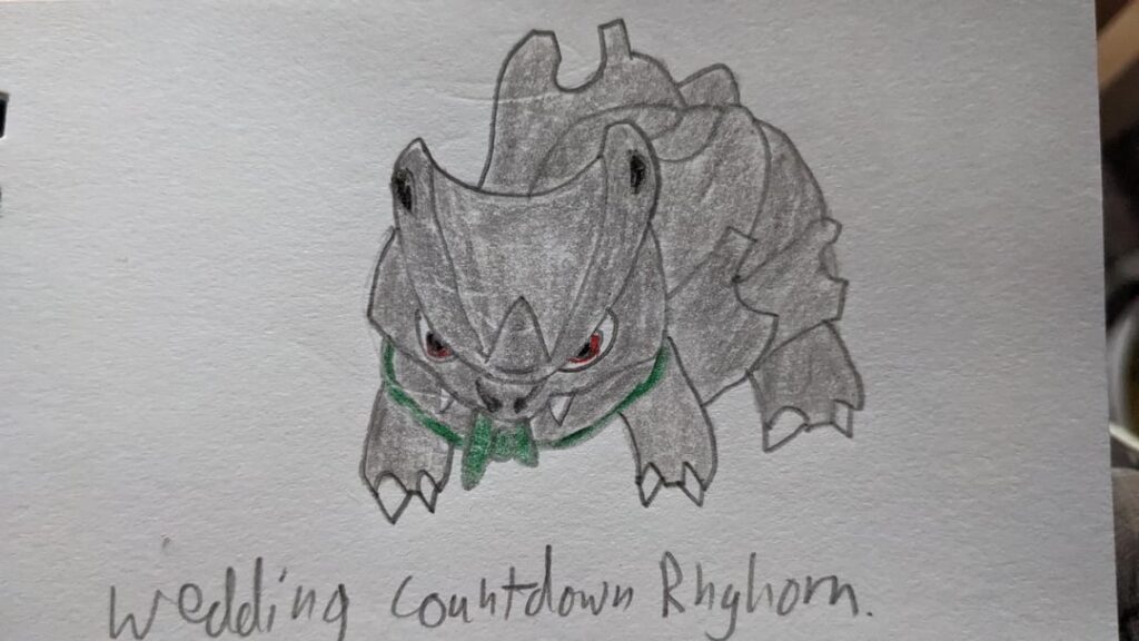 Rhyhorn line for the wedding