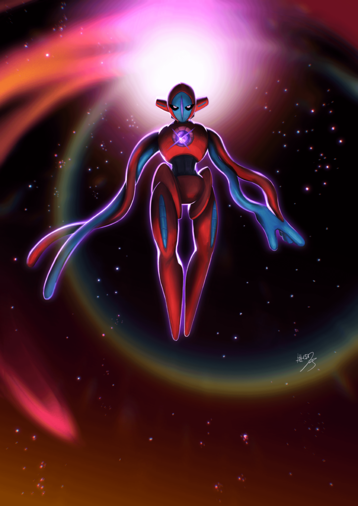 DEOXYS!!!! I do comics for a living and here's my attempt on pokemon art.
