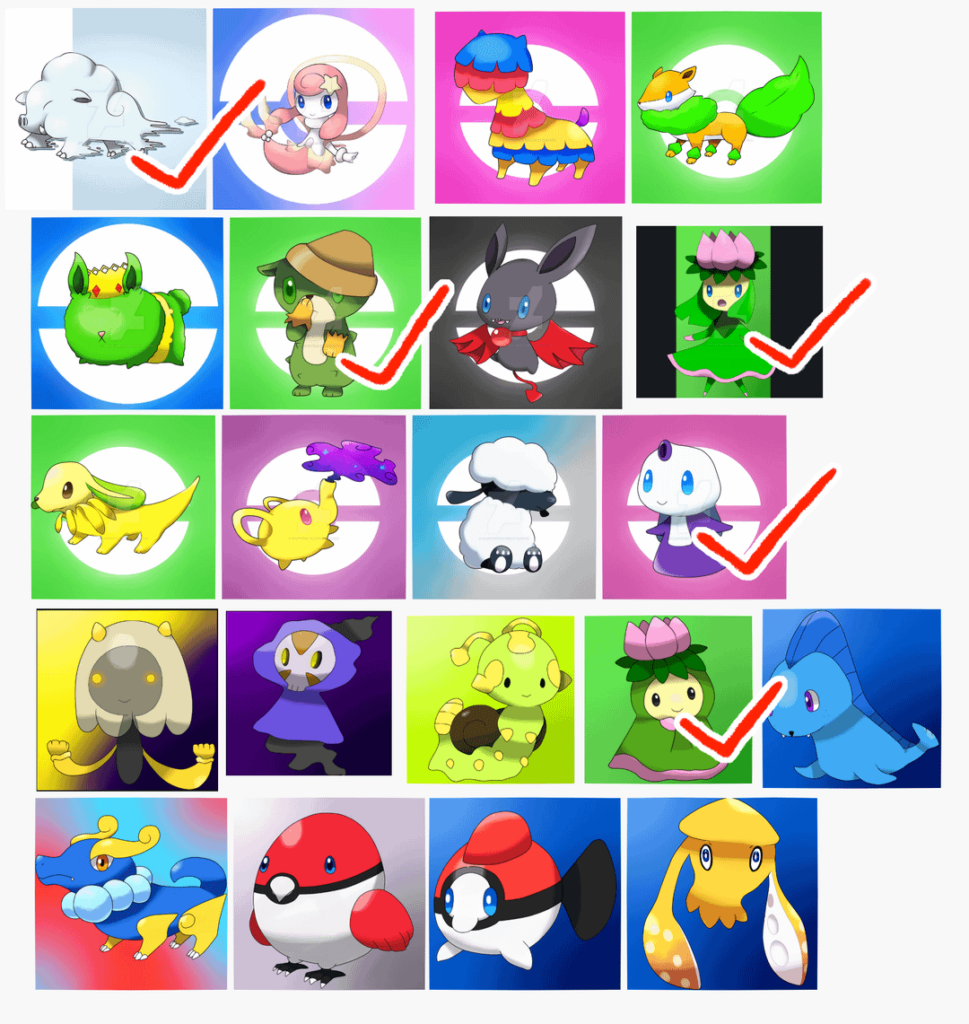 My Fifth Grade Pokedex! I remade some of them, which one's your favorite and which are you excited to see modernized?