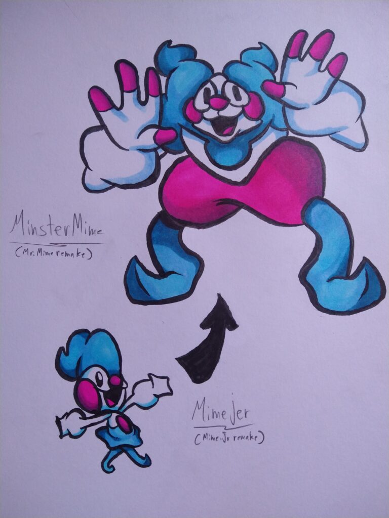 Another remake of some Pokemon I think deserve it, a bit more extreme of a remake than my previous one but I hope y'all enjoy it, meet Mimejer and Minstermime