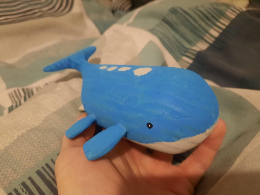 This Wailord I whittled out last year, he now hangs on my rearview mirror :)