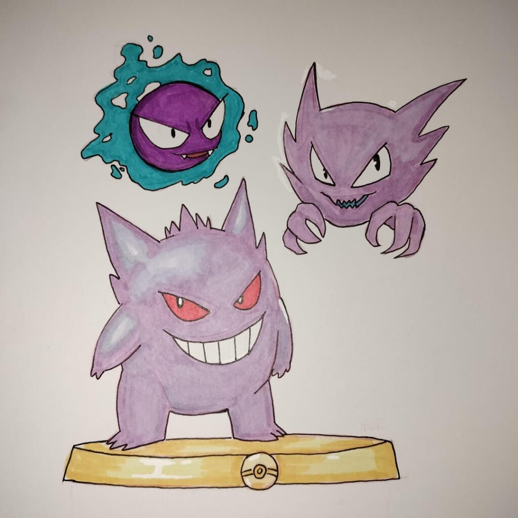 Gengar line + shiny Rayquaza