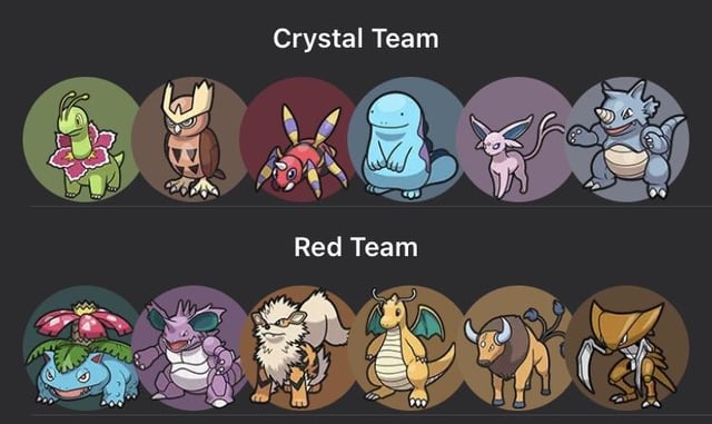 Here are my teams I used for each Pokémon game I’ve played (Included dream team cause why not)