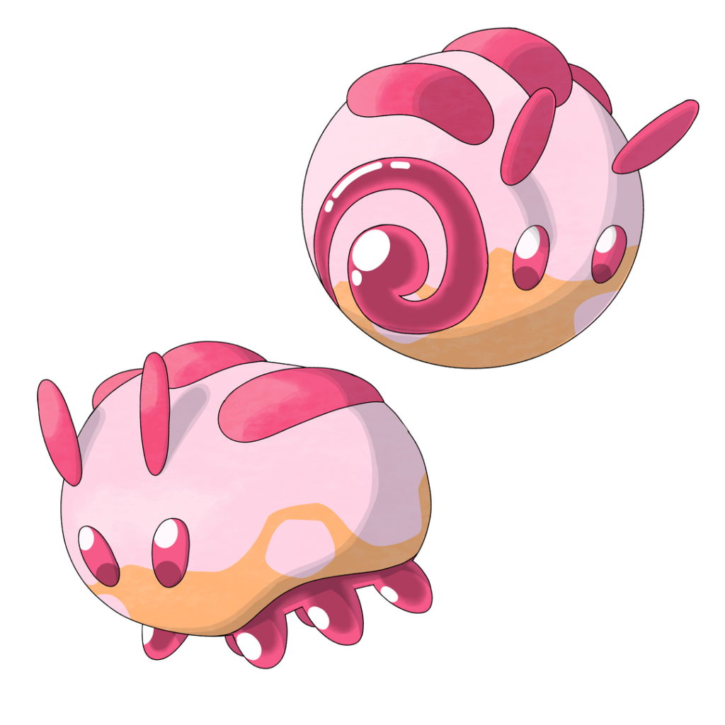 New arkadia mons, jellipede and lopodough! Last image for both mons is the shiny colors