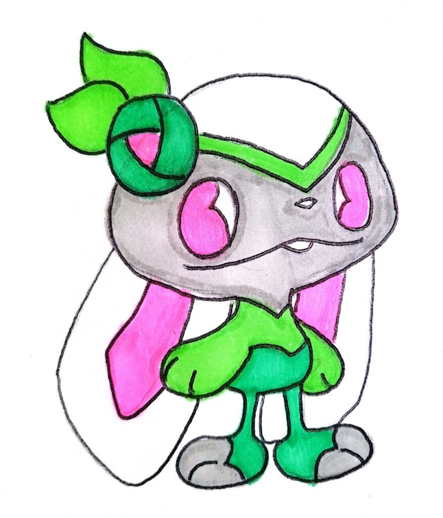 Meet my starters. Bulbunny,Riburst and Pupuddle