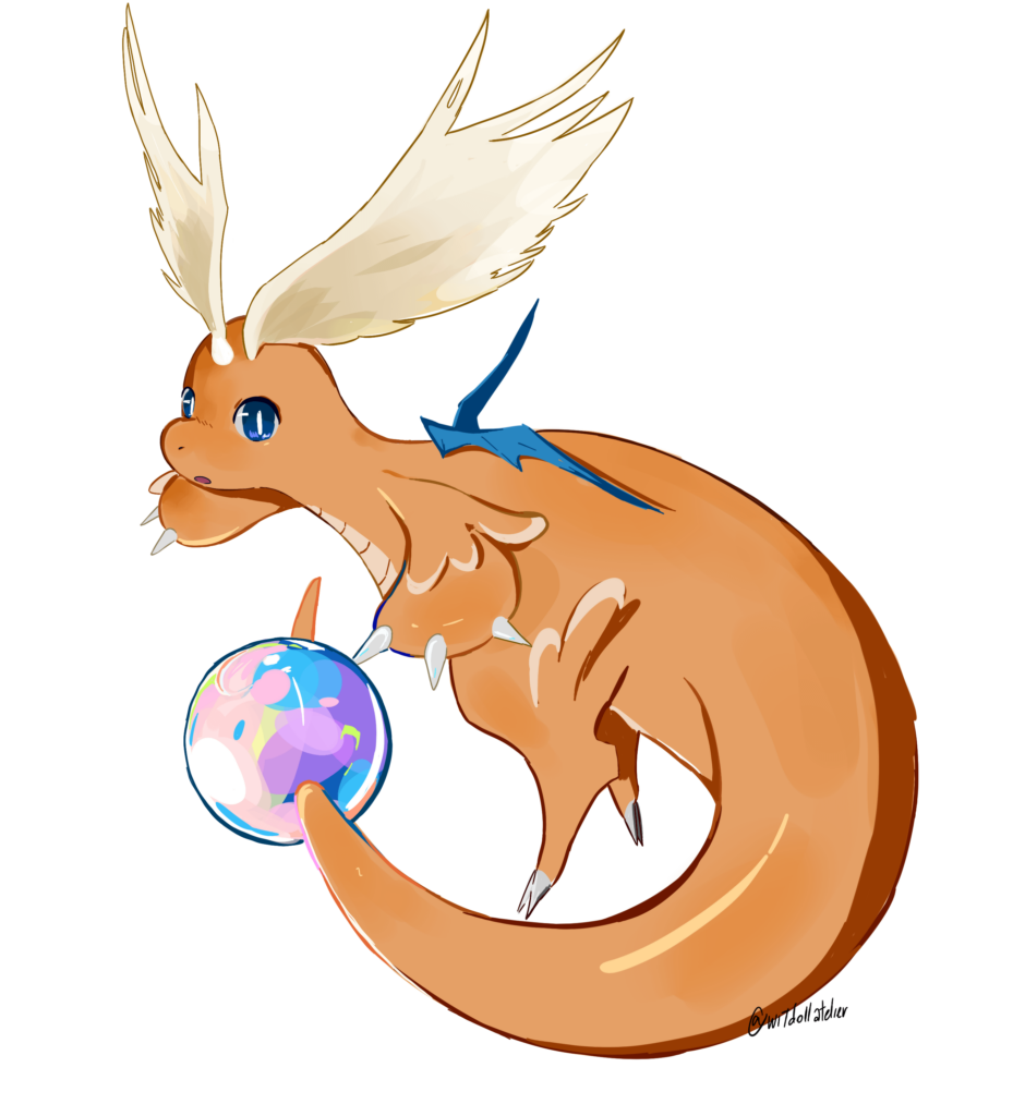 Mega Dragonite (art by me)