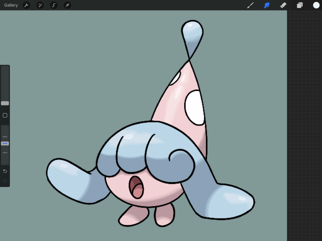 Drawing a Pokemon every day to get better at digital art. Day 112: Hatenna [OC]
