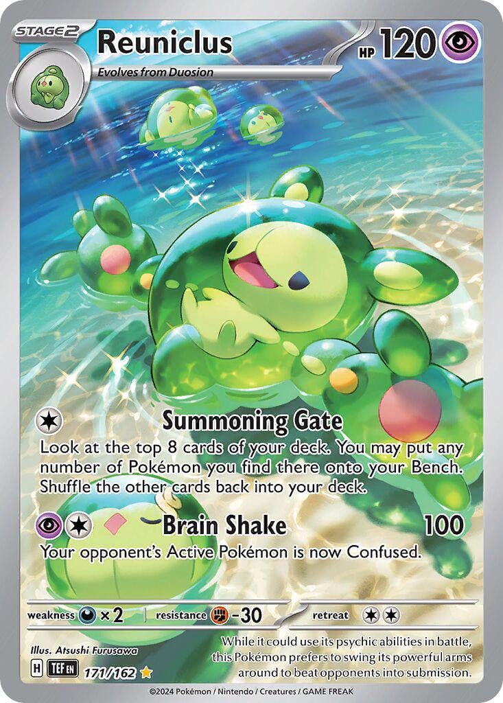 Cards with the full evolution line on one card