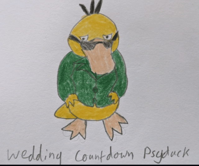 Phyduck line at the wedding
