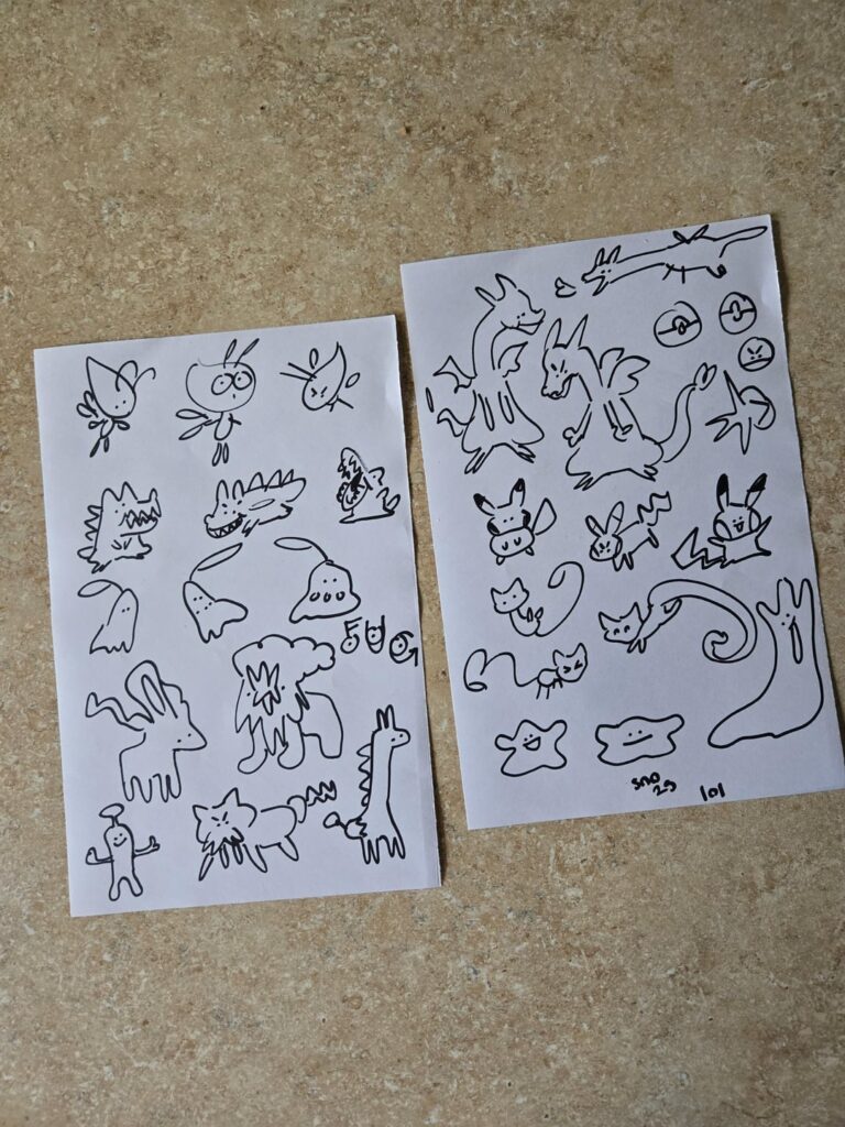 Doodles from work :^) [OC]