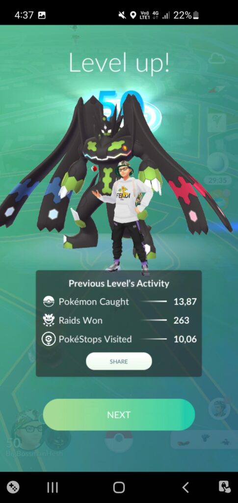 Day 1 played. Finally hit level 50!!