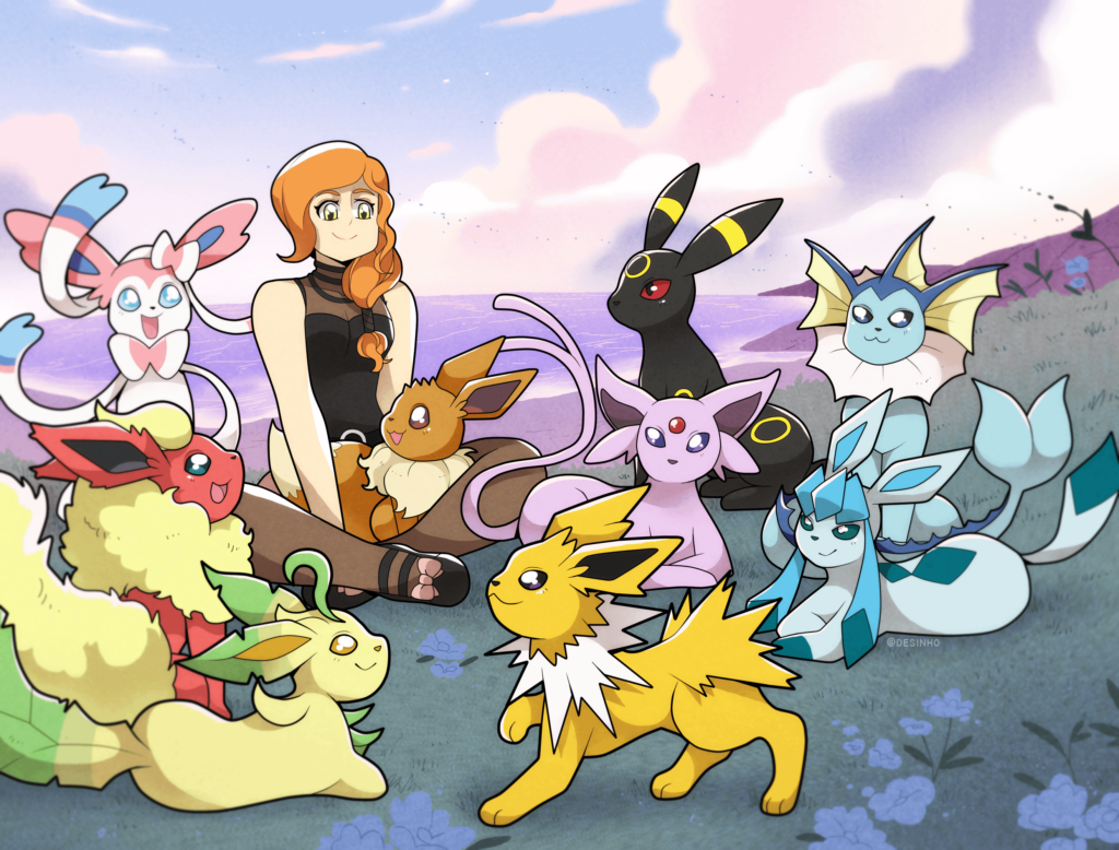 [OC] Margaret and the Eeveelution 💕